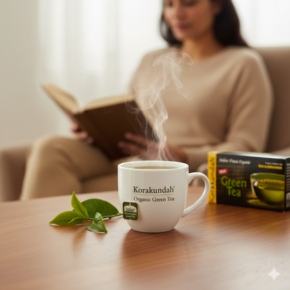 KORAKUNDAH Organic Green Tea (25 Dip Bags)