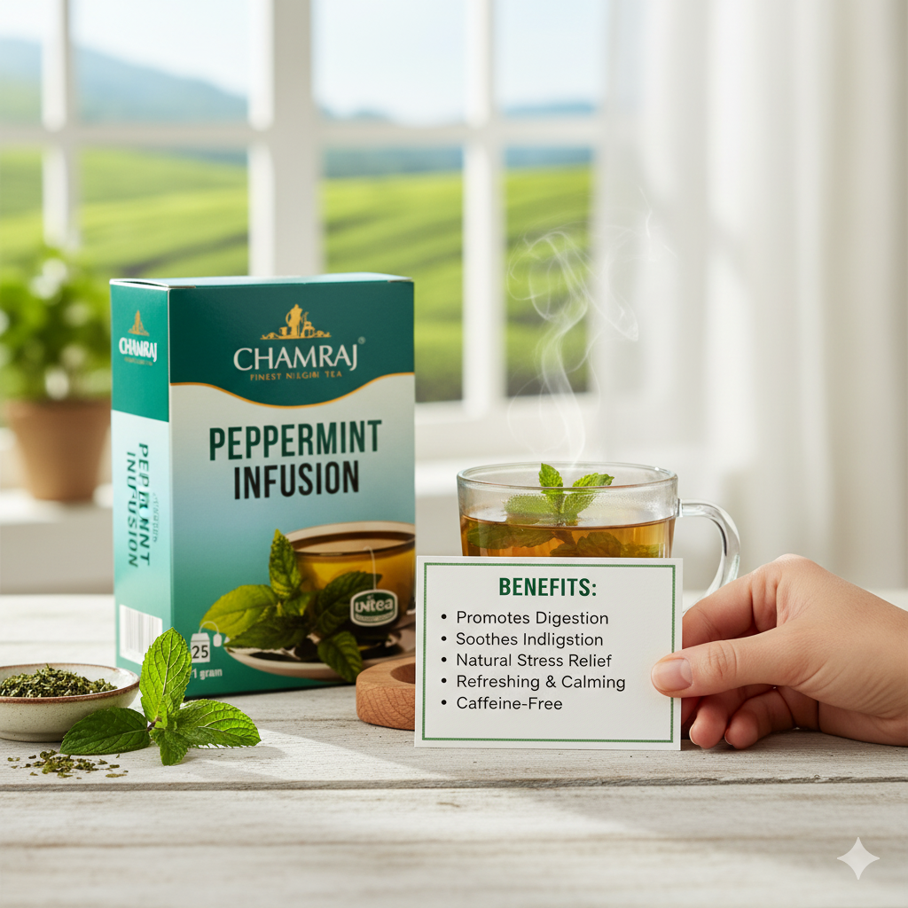 CHAMRAJ Peppermint Infusion (25 Dip Bags)