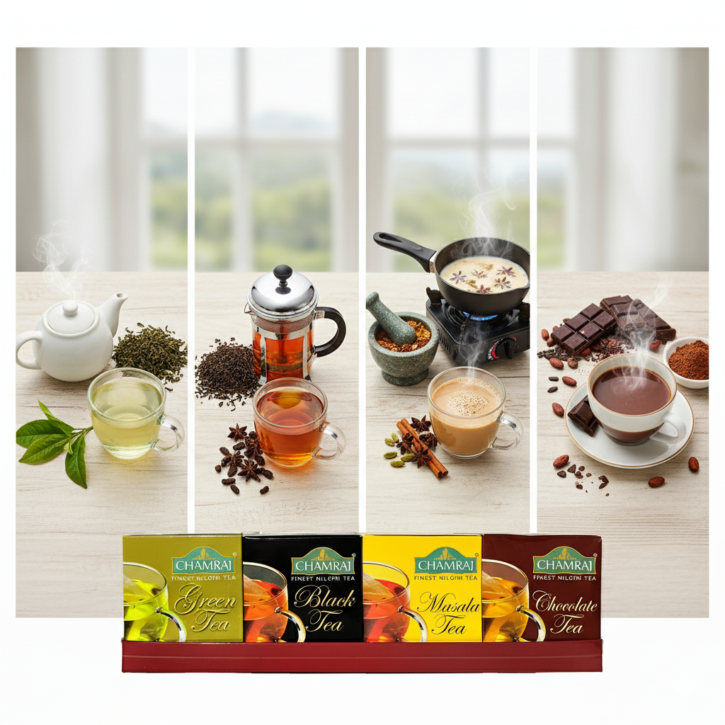 CHAMRAJ Gift Pack – Premium Nilgiri Tea Collection (40 Dip Bags)