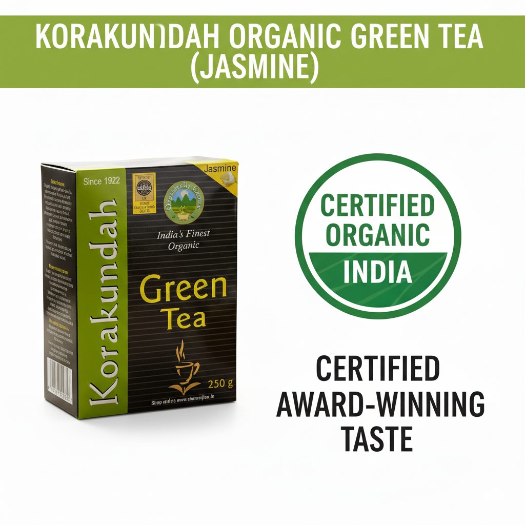 KORAKUNDAH Organic Green Tea (Jasmine) 250 g