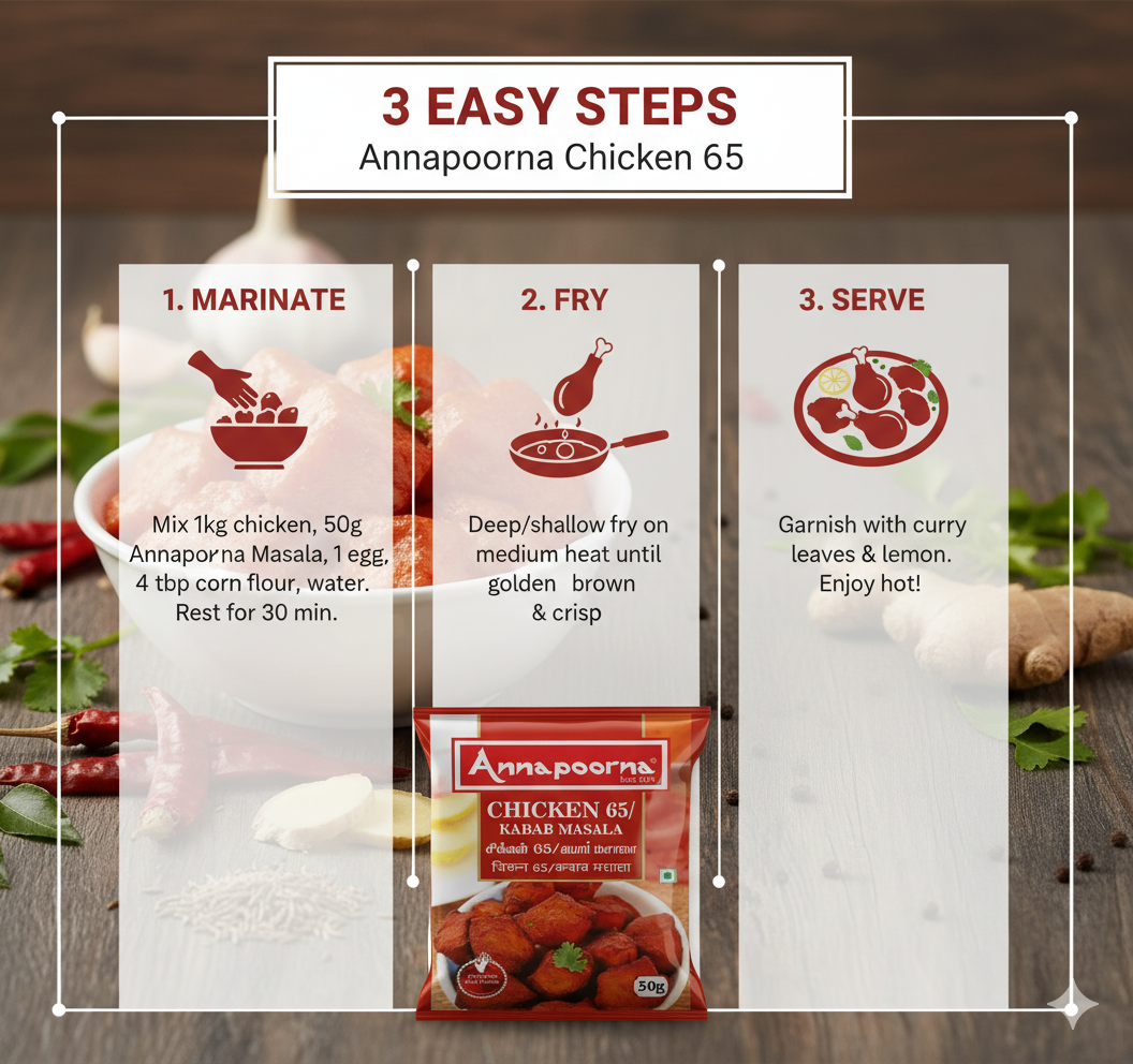 ANNAPOORNA FISH FRY MASALA 50G