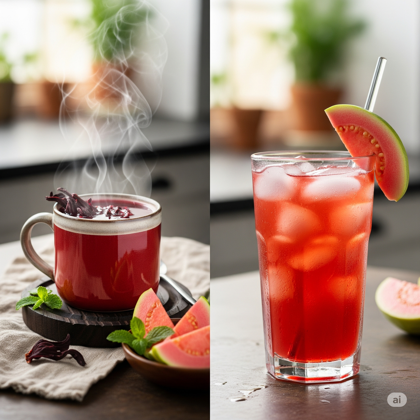 STANES Red Bliss Hibiscus Guava Herbal Infusion Dips