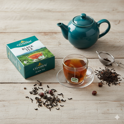 CHAMRAJ Finest Nilgiri Black Tea (25 Dip Bags)