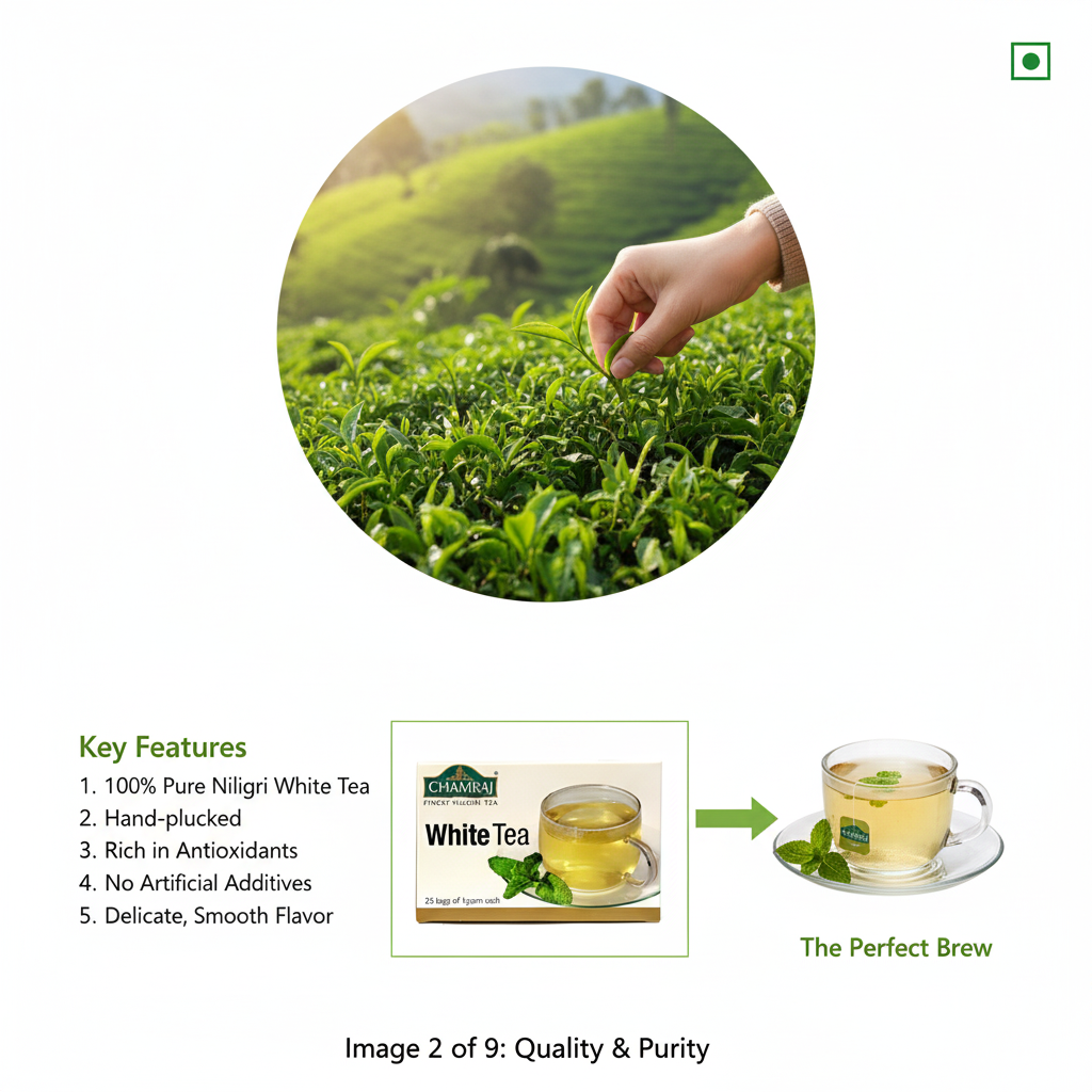 CHAMRAJ White Tea (25 Dip Bags)
