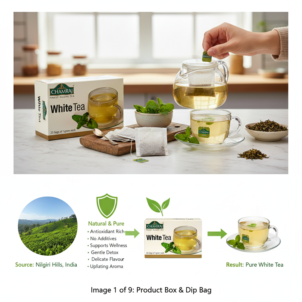 CHAMRAJ White Tea (25 Dip Bags)