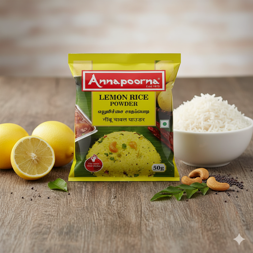 ANNAPOORNA LEMON RICE POWDER 50G