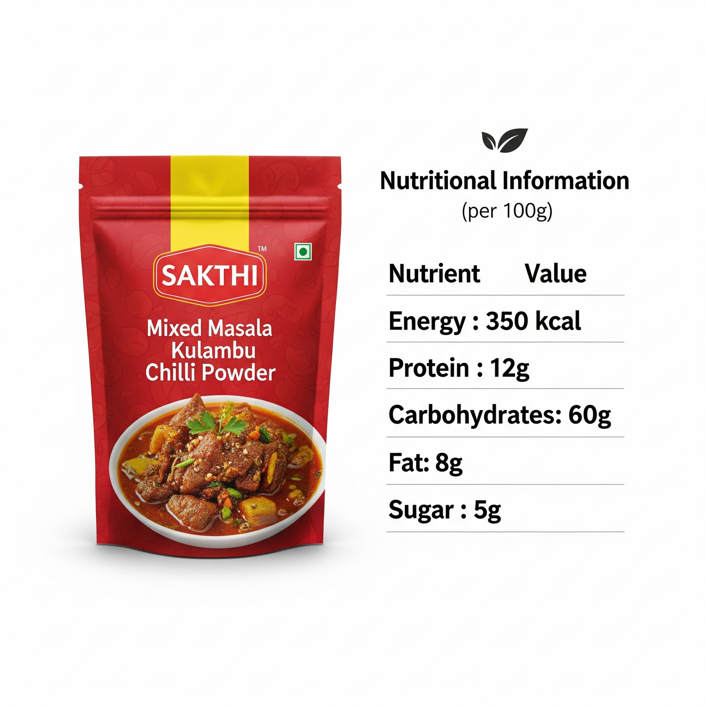 SAKTHI Mixed Masala Kulambu Chilli Powder 50 g