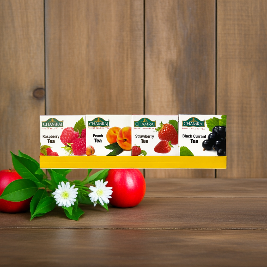 CHAMRAJ Fruit Pack - Assorted Nilgiri Flavoured Tea (40 Dip Bags)