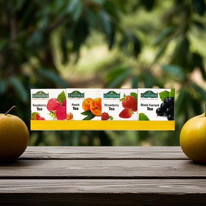 CHAMRAJ Fruit Pack - Assorted Nilgiri Flavoured Tea (40 Dip Bags)