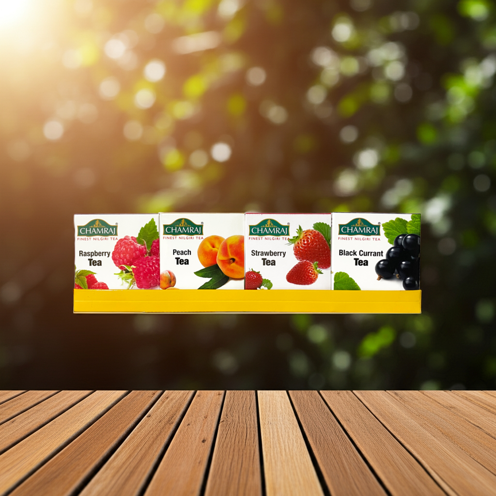 CHAMRAJ Fruit Pack - Assorted Nilgiri Flavoured Tea (40 Dip Bags)