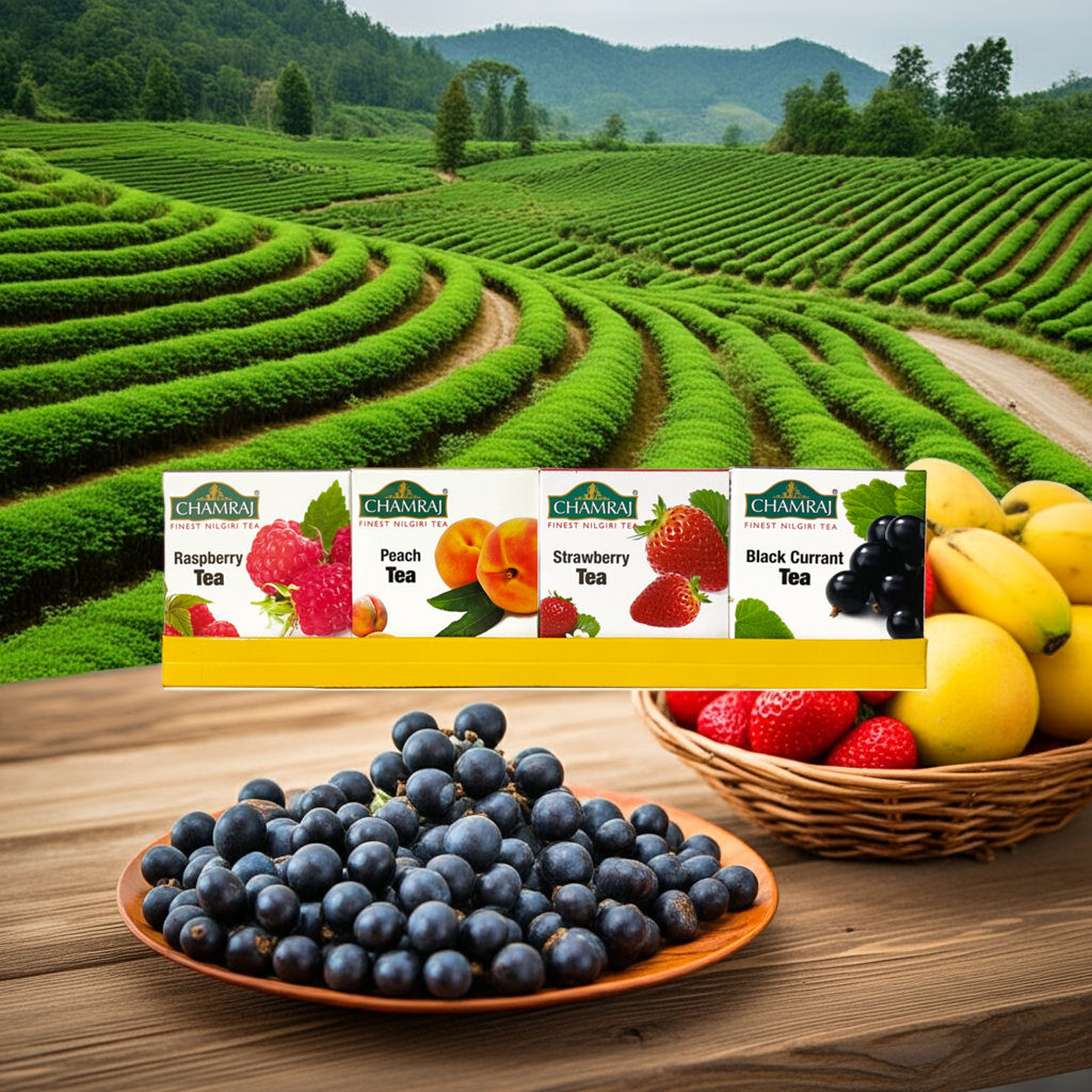 CHAMRAJ Fruit Pack - Assorted Nilgiri Flavoured Tea (40 Dip Bags)