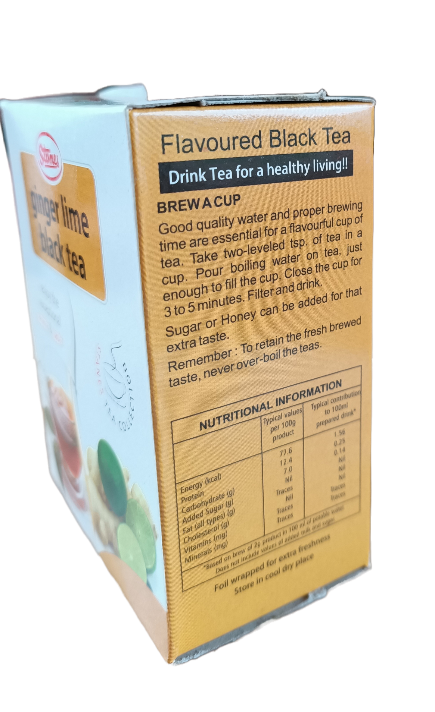 Stanes Ginger Lime Black Tea 100g