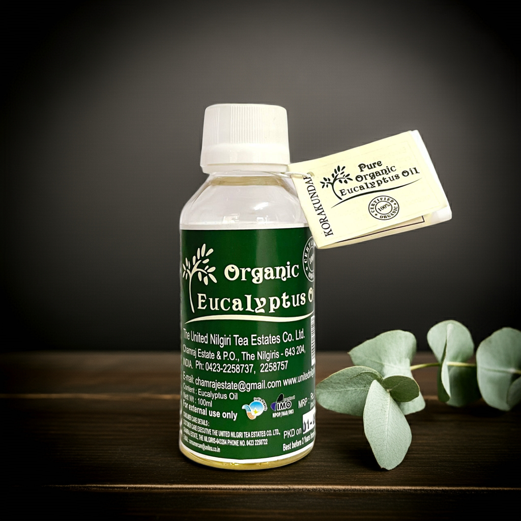 KORAKUNDAH Pure Organic Eucalyptus Oil 100 ml