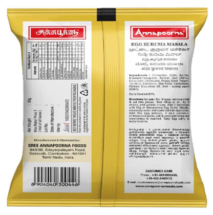 ANNAPOORNA EGG CURRY MASALA 50G