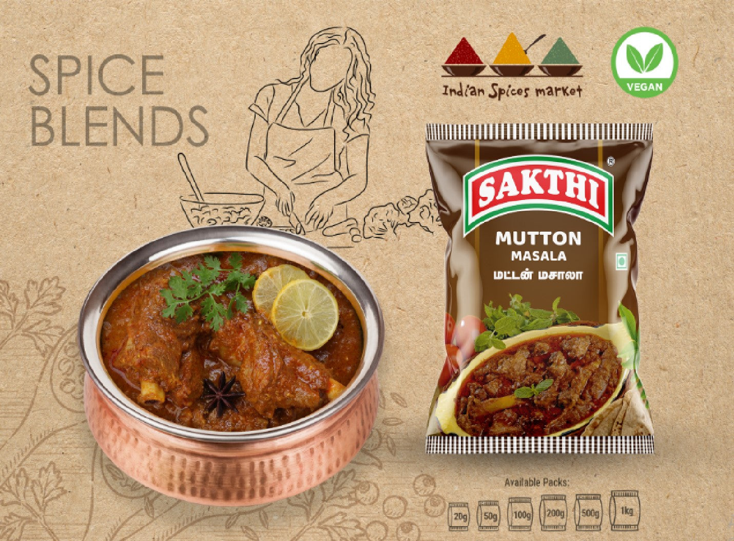 SAKTHI Mutton Masala 50 g