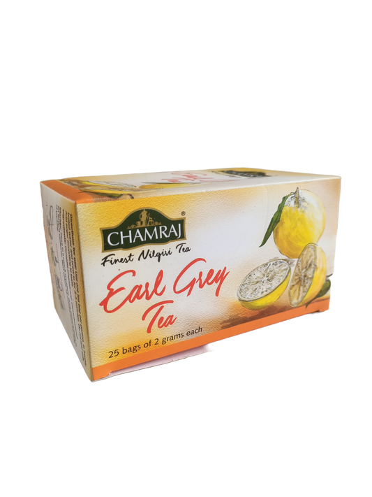 CHAMRAJ Earl Grey Tea | 25 Dip Bags of 2 grams each