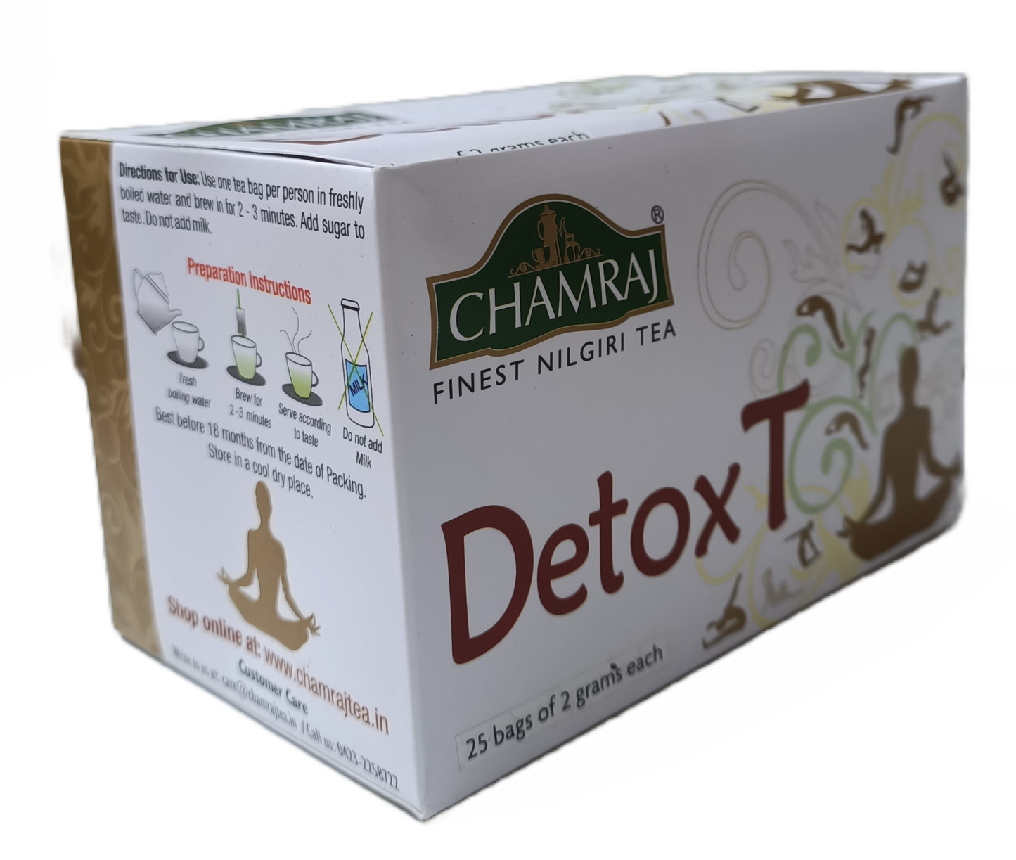 CHAMRAJ Detox T Infusion | 25 Dip Bags of 2 grams each 50gm