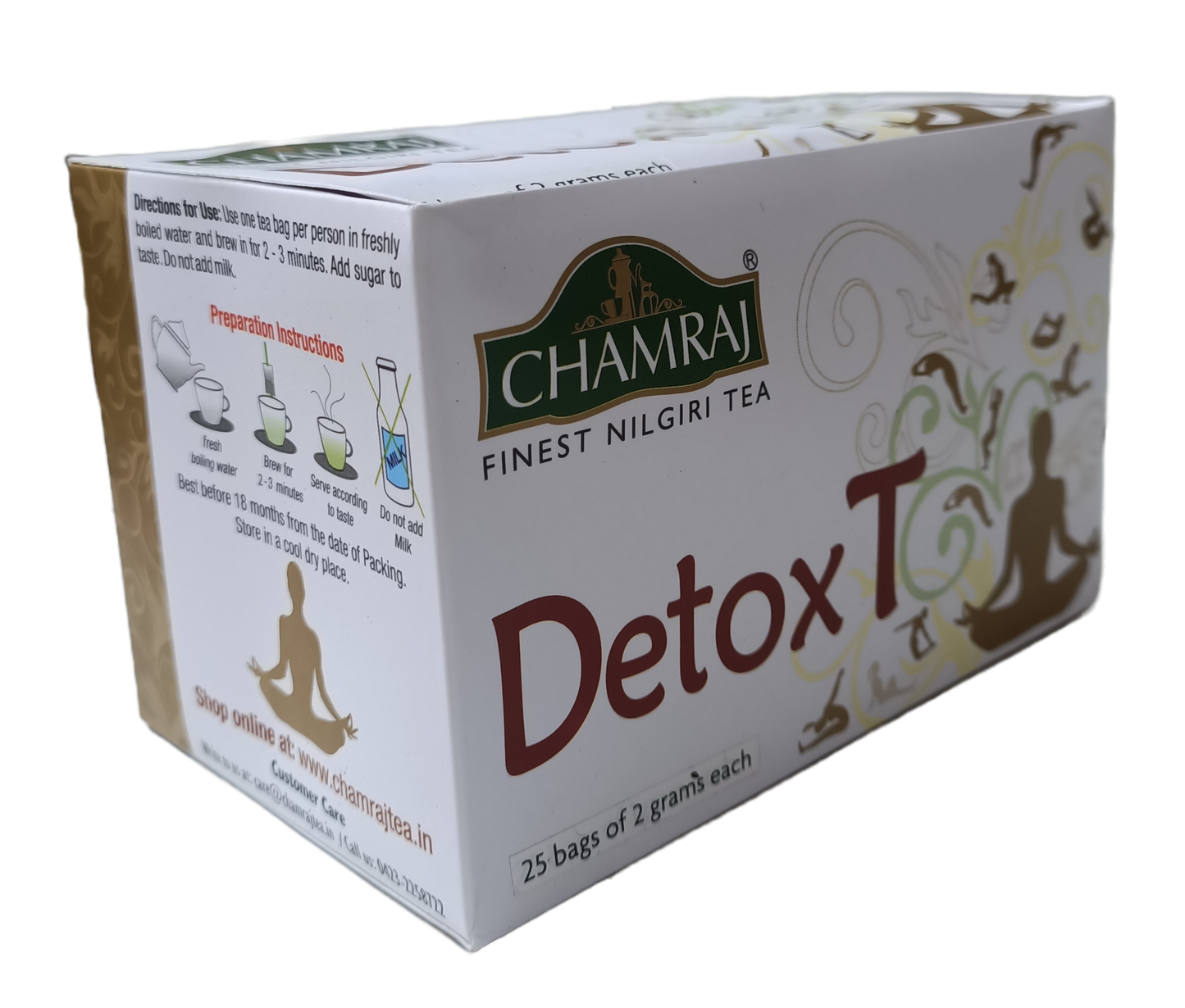 CHAMRAJ Detox T Infusion | 25 Dip Bags of 2 grams each 50gm